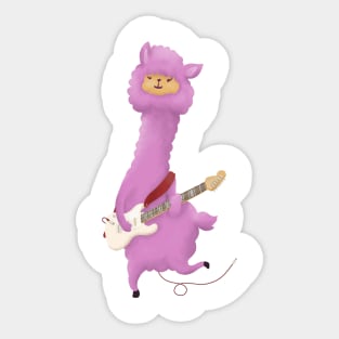 Alpaca Rock Sticker